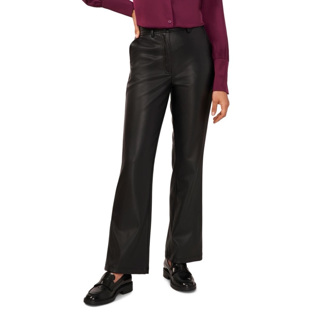 HALOGEN High Waist Bootcut Faux Leather Pants
